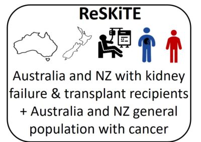 ReSKiTE – Relative Survival from cancer in Kidney Transplant recipients and people with End-stage kidney disease in Australia and New Zealand